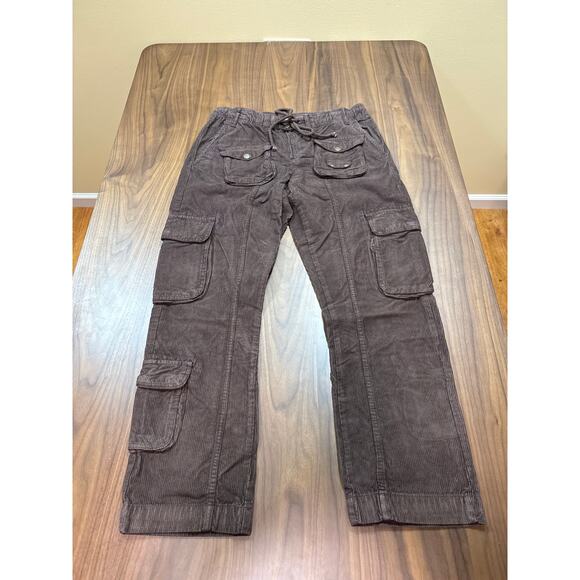 Free people Tahiti Cargo Pants NWOT SIZE M Cord - Picture 1 of 5